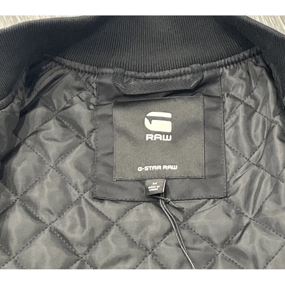 NWT G•Star Macro Balloon Bomber Dark Black Oversized Bomber Jacket Size M - Picture 10 of 16